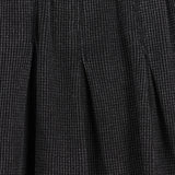 Pleated Waffle Skirt - Black