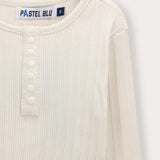 Rivet shirt with button-up detail - beige