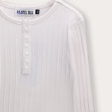 Rivet shirt with button-up detail - white