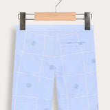 Embroidered Shabbat Pants X - Blue Sky