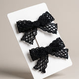 Baby Lace Brooch - Black