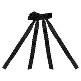 Velvet Ribbon Brooch - Black