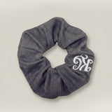Stretchy denim elastic band trio - black