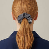 Stretchy denim elastic band trio - black