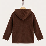 Velvet Ribbed Shirt - Brown