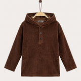 Velvet Ribbed Shirt - Brown