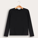 Basic long sleeve shirt - black