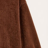 Frozen Velour Ribbed Hoodie Dress - Brown