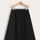 Fashion Midi Skirt - Black