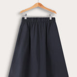 Fashion Midi Skirt - Navy
