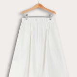 Fashion Midi Skirt - White