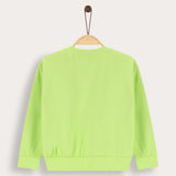 Fashion shirt with floral print - green