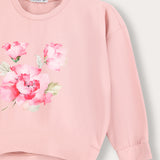 Fashion shirt with floral print - pink
