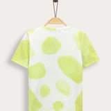 Printed waffle shirt - gray