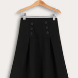 Paneled skirt - black