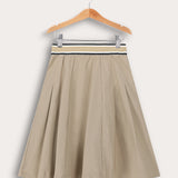 Banglin skirt with elastic - beige