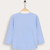 Rivet shirt with print - blue
