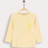 Rivet shirt with print - yellow