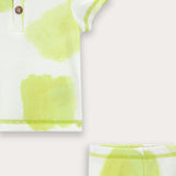 Printed waffle set - Lime