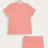 Baby Girls Set with Art - Pink