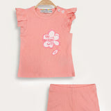 Baby Girls Set with Art - Pink