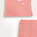 Baby Girls Set with Art - Pink