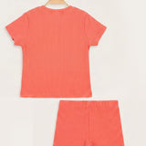 Baby set with teddy bear - pink