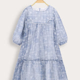 Tiered Gasca dress - Blue