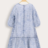 Tiered Gasca dress - Blue