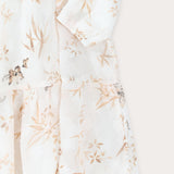 Leaf Print Dress - Stone