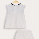 Baby Butterfly Side Set - Cream