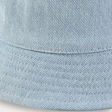 Printed Bucket Hat - Light Wash Denim
