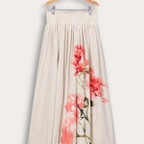 Print skirt - orange