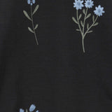 Botanical Print Baby Set - Black Leaves