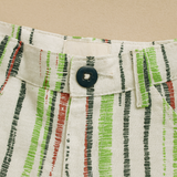 Striped Shorts - Green