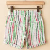 Striped Shorts - Green