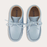 Baby moccasin shoes - light blue