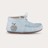 Baby moccasin shoes - light blue