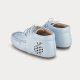 Baby moccasin shoes - light blue