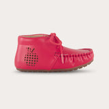 Baby moccasin shoes - red