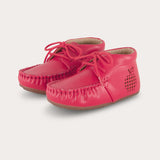 Baby moccasin shoes - red