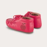 Baby moccasin shoes - red