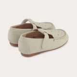Baby moccasins with Velcro - beige