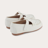 Baby moccasins with Velcro - white