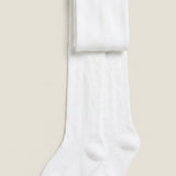Patterned tights - white