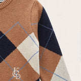 Argyle sweater - brown