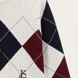 Argyle Sweater - Beige