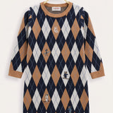 Diamond dress - brown
