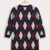 Diamond dress - red