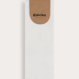 Waffle knee socks - white